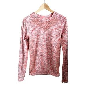 ZELLA Spacedye Heathered Long Sleeve Active  Workout Top Size Medium